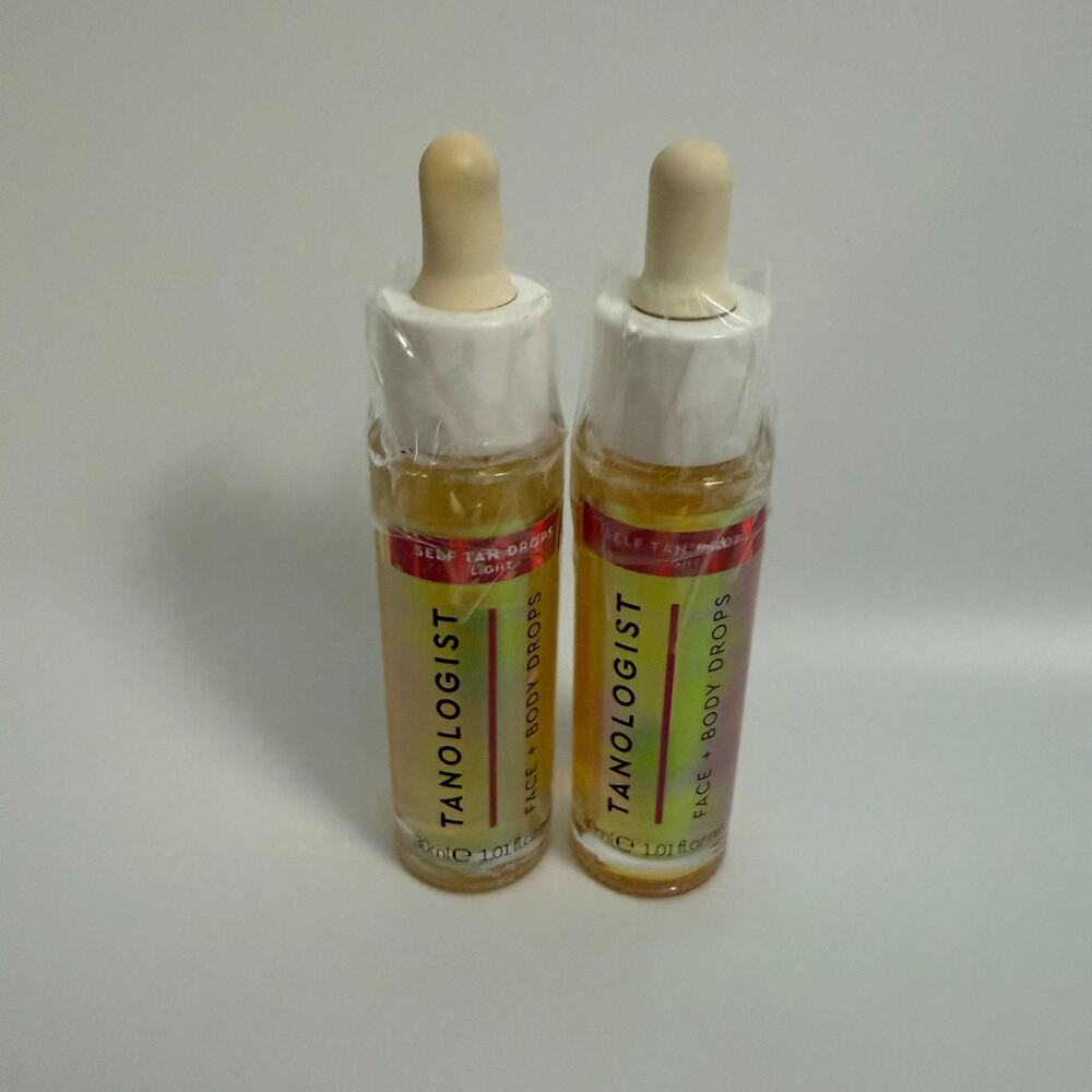 New Tanologist Face & Body Drops Self Tan Drops Light (1.01oz/30ml) Pack of 2